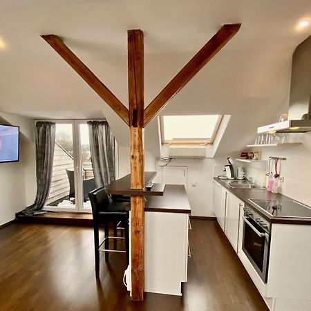 Apartamento Wohnen über den Dächern von Ravensburg, stadtnah, Kamin, Klima Exterior foto